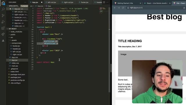Da pagina HTML/CSS a webapp REACT - live coding смотреть онлайн