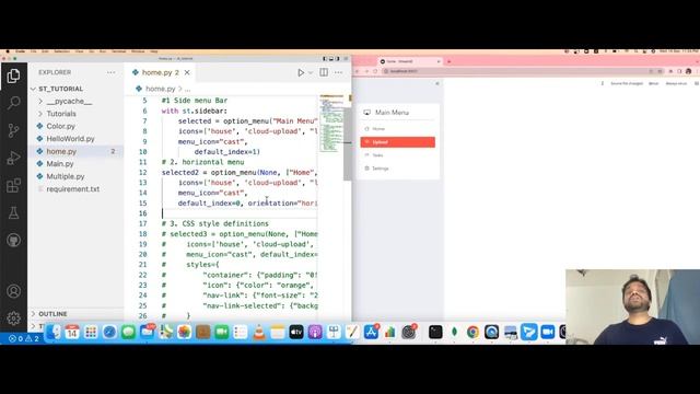Streamlit Development Part 2- Side Menu Bar | Multiple Page Development #streamlit #python смотреть онлайн