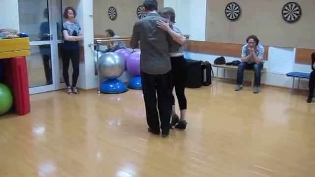 Libertango Studio students' impro. Dmitriy Dmitriev and Alyona Alexandrova (class B). смотреть онлайн