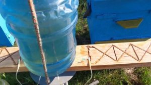 Как сделать поилку для пчёл для стационарной пасеки? Пример поилки для пчел с подачей воды на недел