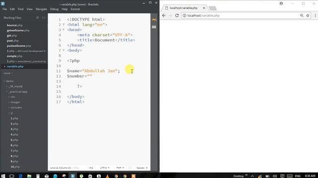 Passing variables in php in urdu | Abdullah Jan смотреть онлайн