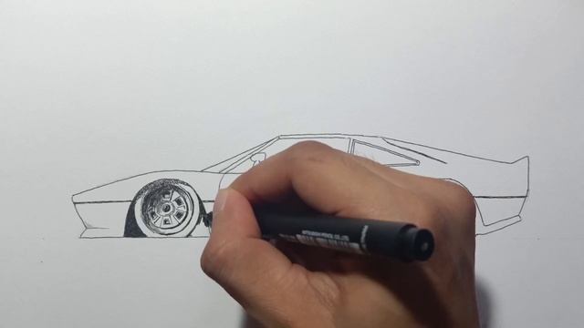 How to draw a Ferrari 288 GTO [Real Time] смотреть онлайн