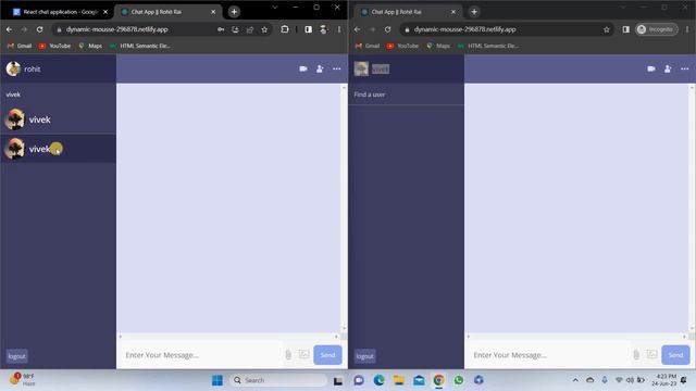 Chat App Using React With Authentication смотреть онлайн