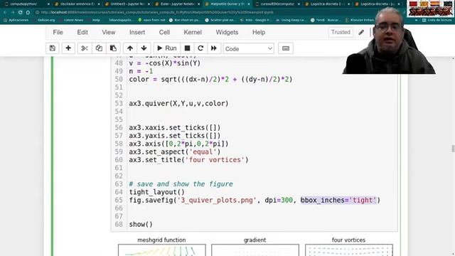 Python. Quiver y Streamplot, смотреть онлайн