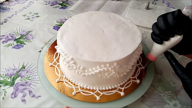 Торт с тюльпанами. Украшение торта.