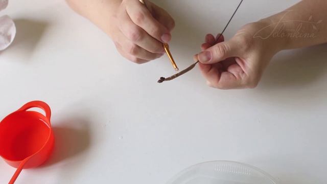 Часть 6.1. Веточка сосны. Сборка веточки. смотреть онлайн