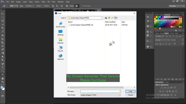 HOW TO LOAD THE PS CS6 CUSTOM SHAPES AND DOWNLOAD смотреть онлайн