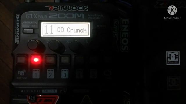 Zoom G1x 4. Crunch patch for pop/rock rhythms. смотреть онлайн