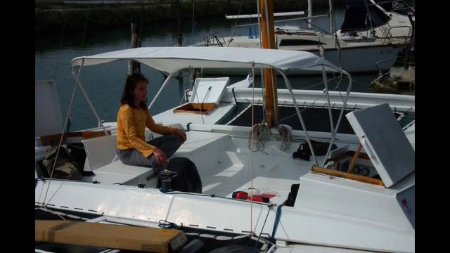 Open Deck Catamaran Sprayhood Bimini