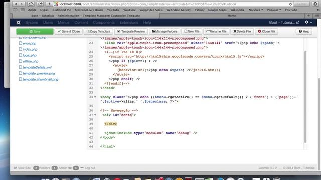 Curso de Joomla! 3.2 - Bootstrap e Blank Template (parte 3) смотреть онлайн