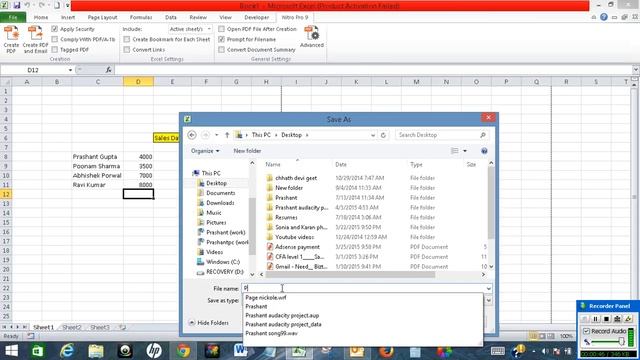 Create PDF of Excel file and add password to it смотреть онлайн