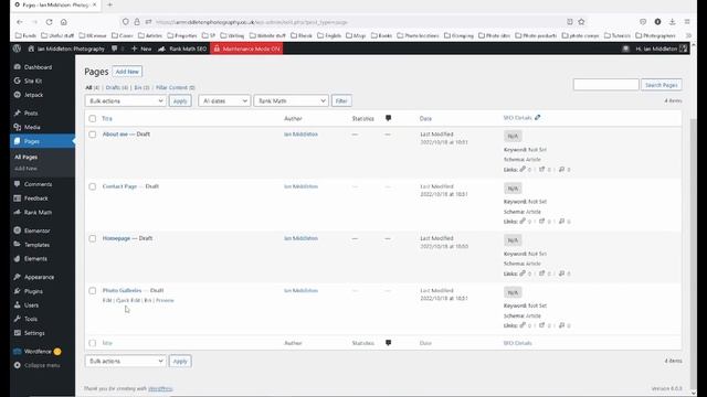 How to make a photography website in Wordpress & Elementor – Part 3 – Theme, logo pages, menus. смотреть онлайн