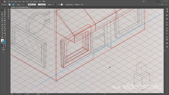 Adobe Illustrator - Изометрическая иллюстрация! смотреть онлайн