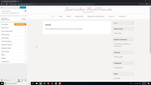 Build a WordPress Restaurant Website - Choosing a Theme смотреть онлайн