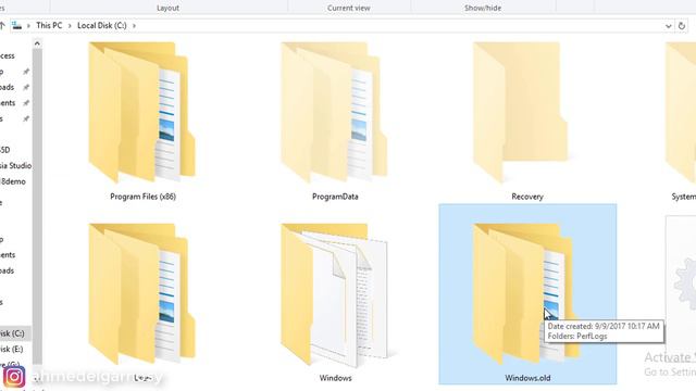 حذفت فولدر windows.old و وفرت أكثر من 30 جيجا في بارتيشن C 😱 смотреть онлайн