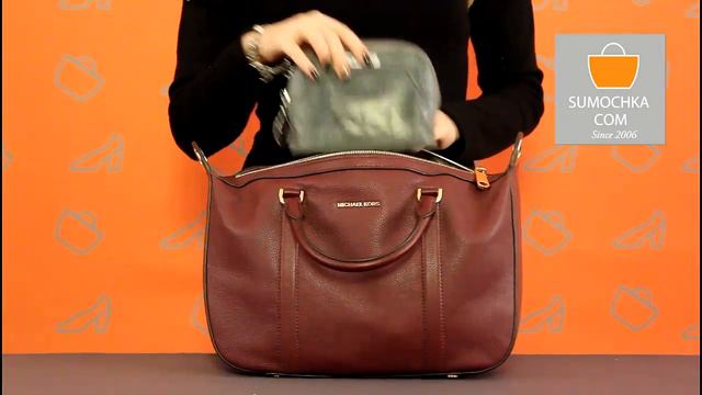 Классическая сумка Michael Kors 30F6GRXS2L plum смотреть онлайн