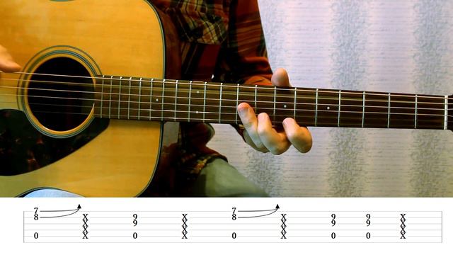Easy Acoustic Blues Rhythm | Guitar Lick W/ Tabs!