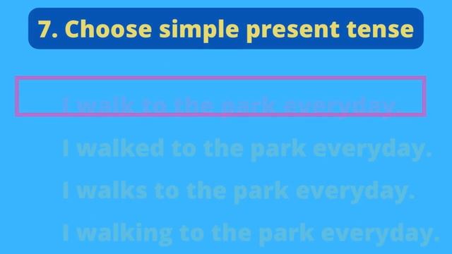 Simple Present Tense| Quiz смотреть онлайн