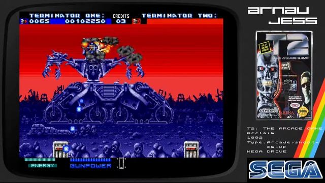 T2: THE ARCADE GAME Sega Mega Drive смотреть онлайн