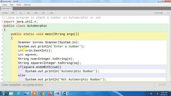 Automorphic Number In Java || Wrapper Class In Java || Java Program || Automorphic Number