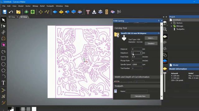 Carveco Maker Vbit carving how to make vectors from a picture + new SVG file library смотреть онлайн