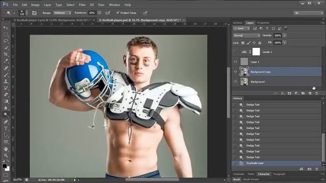 Football Player Photoshop Composite Part 1: Adding Drama смотреть онлайн