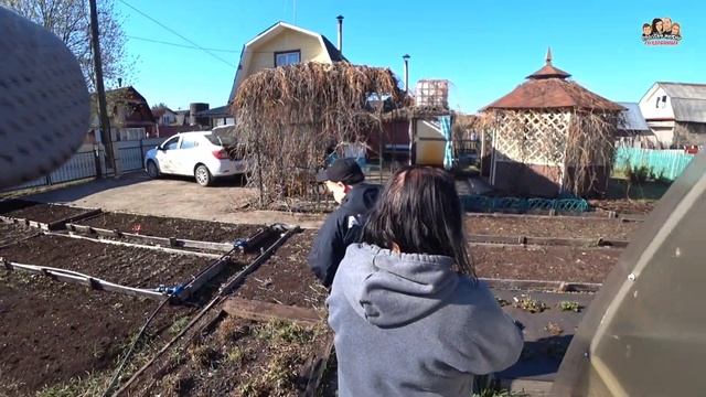 VLOG!Поехали с ночёвкой на дачу всей семьёй?/Повезли рассаду помидор на дачу?/Дачные будни/Голдобин смотреть онлайн