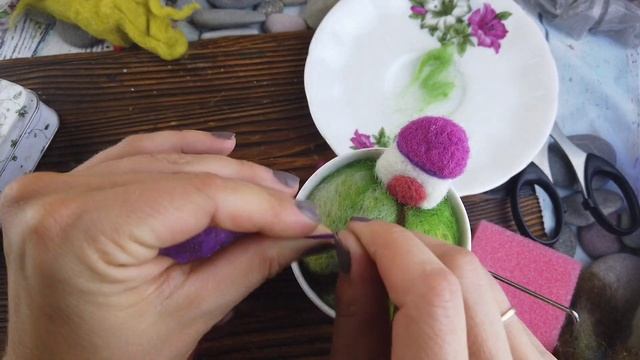 Не выкидывайте старые чайные пары! Подарите им вторую жизнь при помощи иголки и шерсти смотреть онлайн