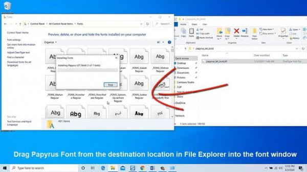 How To Install Papyrus Font on PC (Windows 10/8/7)