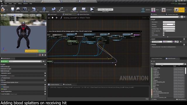 UE4: TUTORIAL #127 | Player hit blood splatters and SFX (Third person AI) смотреть онлайн