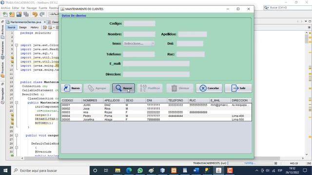 CRUD CLIENTES JAVA - SQL SERVER. смотреть онлайн