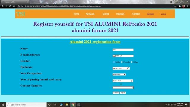 ALUMNI FORUM HTML PROJECT FOR BEGINNERS. смотреть онлайн