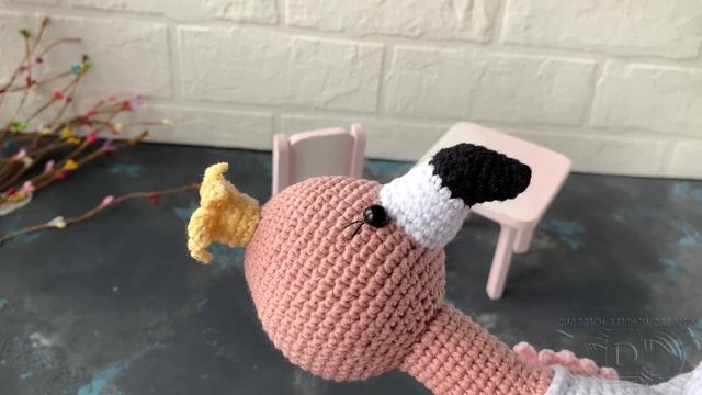 Вязаный недельный отчет. Игрушки крючком на заказ и Розовый фламинго по платному МК смотреть онлайн