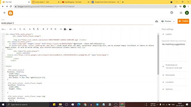 How to Add an mp3 Audio player in Blogger | Upload Mp3 file in Blogger (Updated ) смотреть онлайн