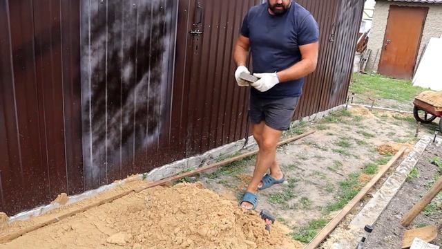Песчаная подушка под брусчатку,от А до Я.Быстро и ровно.Часть N1. смотреть онлайн