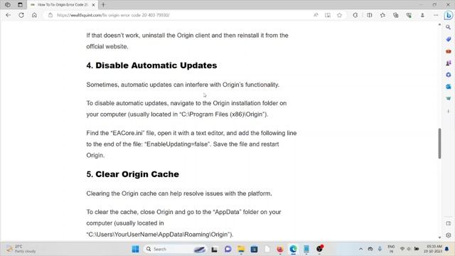 How To Fix Origin Error Code 20.403 смотреть онлайн