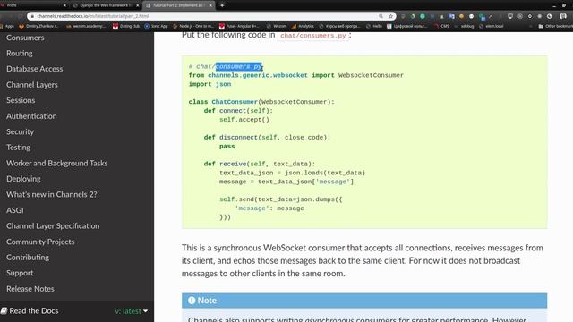 Django channels Angular 8 step 1 смотреть онлайн