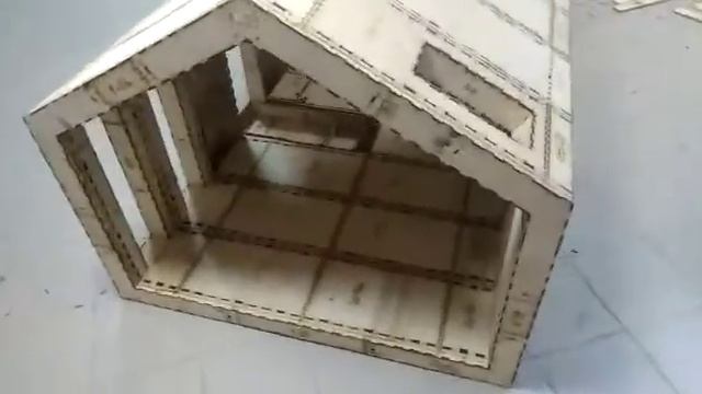 Монтаж мини-модели параметрического каркаса по технологии WikiHouse. смотреть онлайн
