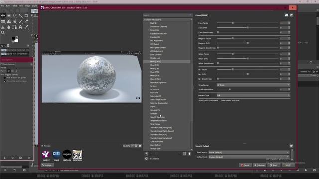 GIMP TUTORIAL: GMIC 3.0.0 arrays & tiles, artistic,blenack & white, color effect preview with image смотреть онлайн