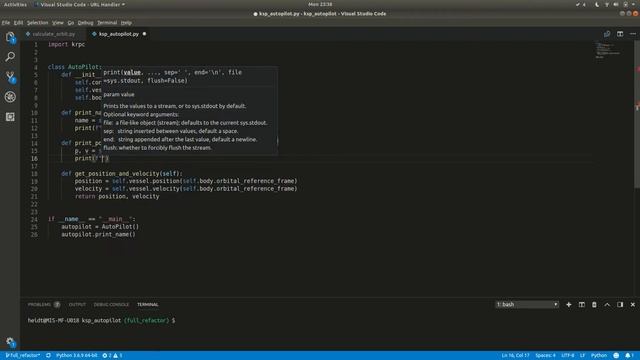 Real time orbital calculations with python and kRPC смотреть онлайн