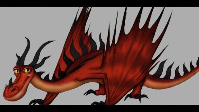 Рисуем дракона из мультфильма "Как приручить Дракона" - [Digital Speed Painting] - Photoshop смотреть онлайн