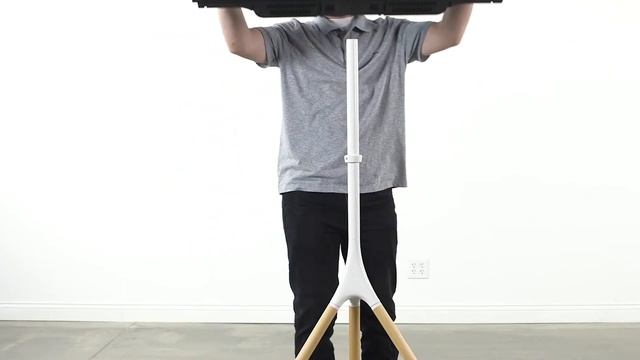 STAND-TV65AW White easel studio tv stand смотреть онлайн