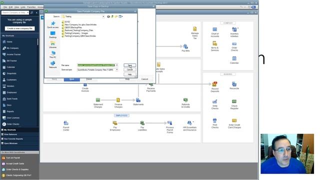 Create a Portable File in QuickBooks смотреть онлайн