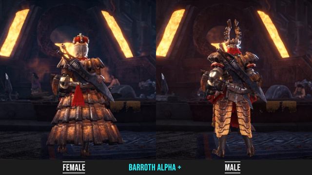 Monster Hunter World - All Barroth Armor Skins | Male, Female, HR, MR | Preview смотреть онлайн