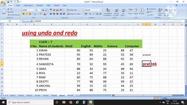 Class 7 Formatting in excel part 4 (chapter 6) смотреть онлайн