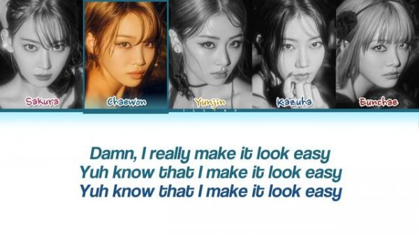 LE SSERAFIM 르 세라핌 'EASY' Color Coded Lyrics