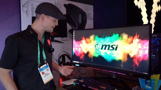 MSI Optix MEG381CQR Gaming-Monitor mit zusätzlichem OLED-Display #CES2020 смотреть онлайн