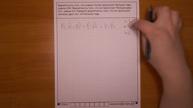 ЕГЭ 2017 | Задание 4 | Вероятность того, что новый тостер прослужит больше года ... ✘ Школа Пифагор смотреть онлайн
