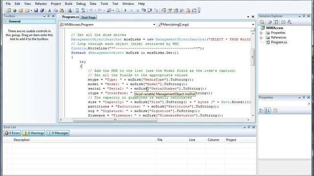 WMI Accessing Hard Drive Information смотреть онлайн