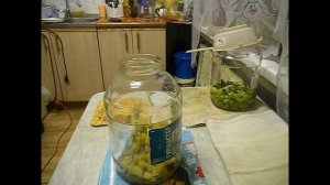 Компот из ревеня с чаем каркаде